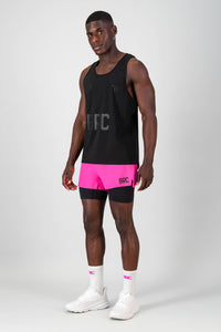 SprintRacer Men's 2-in-1 Pro Shorts - Electric Pink