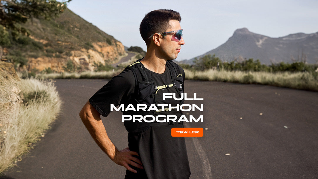 YouTube trailer cover image of Nic Acampora for Burnt Fit’s 'Run Your First 42km' Beginner Marathon Program. Learn who it's for and what you'll gain.