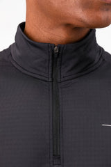 Carbon 1/4 Zip - Black