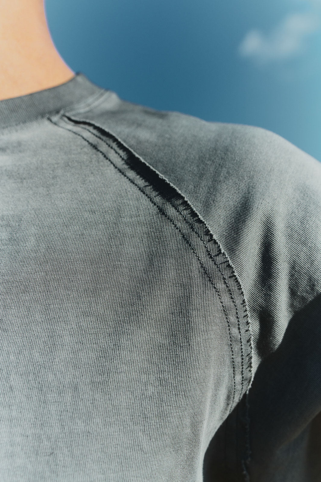 Cotton Long Sleeve  - Graphite