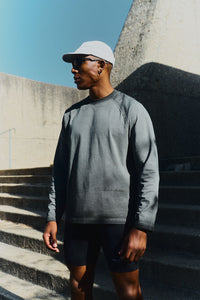 Cotton Long Sleeve  - Graphite