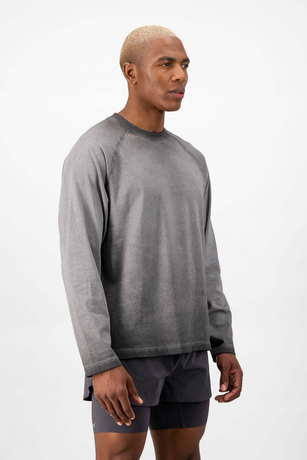 Cotton Long Sleeve  - Graphite