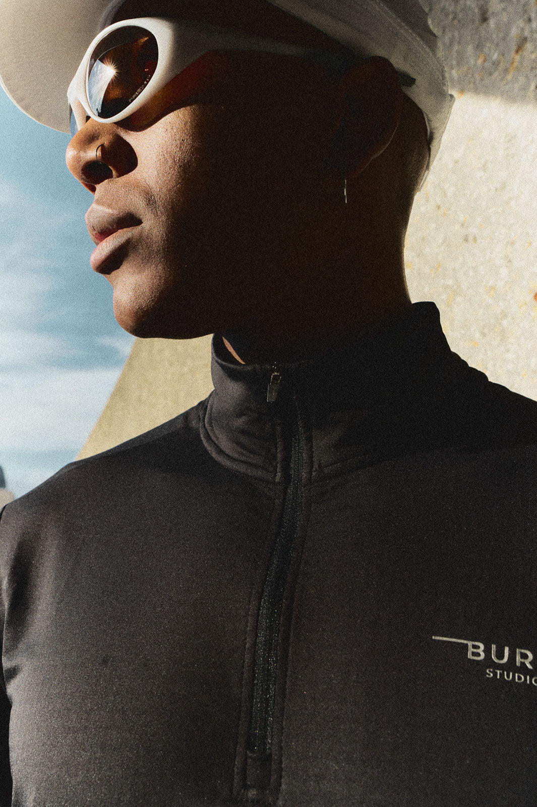 Carbon 1/4 Zip - Black