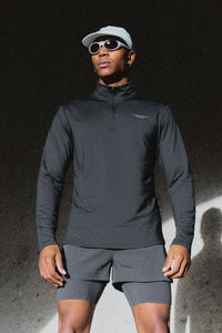 Carbon 1/4 Zip - Black