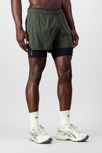 Energy 2-in- 1 Short - Forest Green