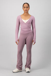 Mirage Wrap Top - Mauve