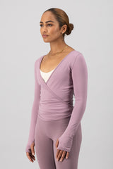 Mirage Wrap Top - Mauve