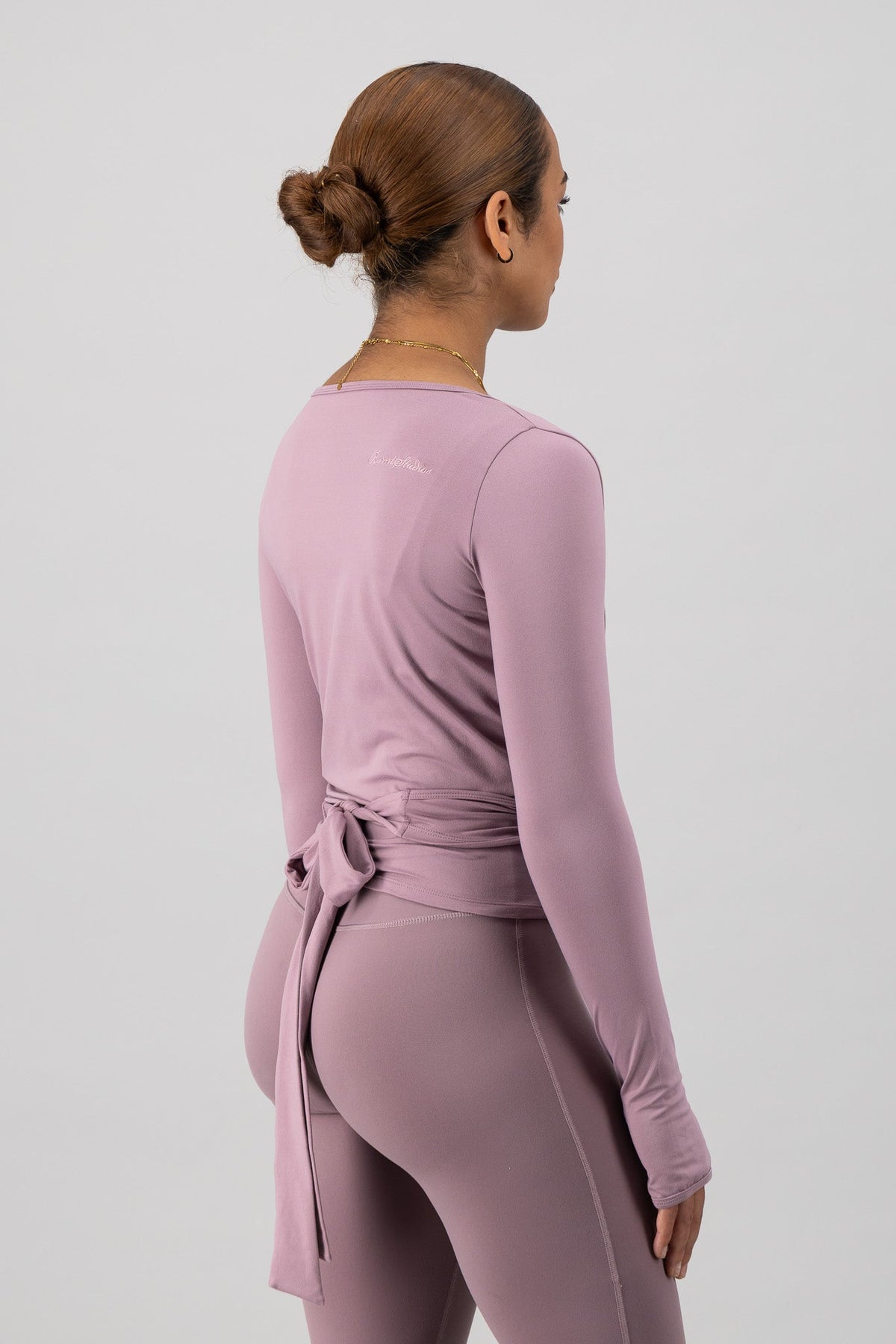 Mirage Wrap Top - Mauve