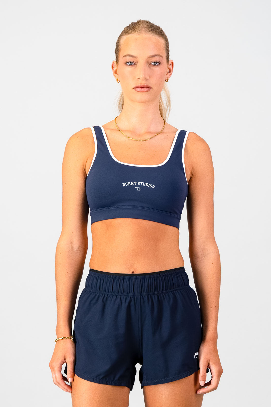 Trophy Bra - Navy & White