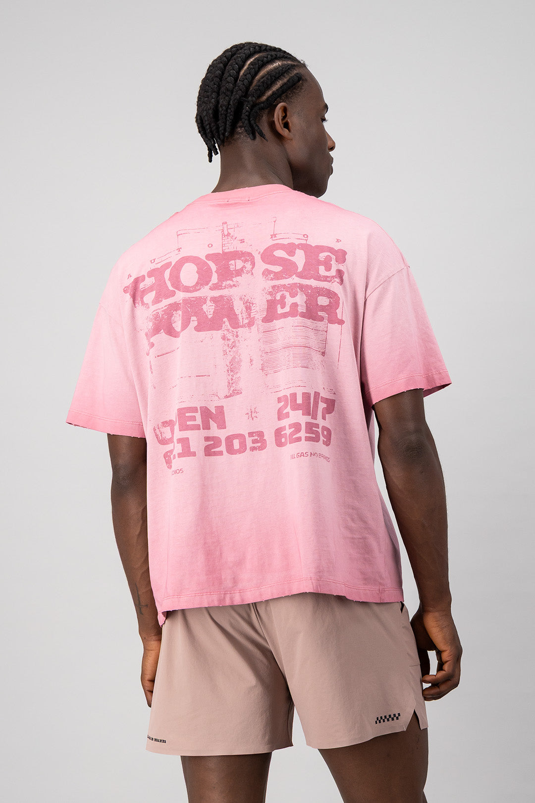 Faded Boxed Tee - Clay